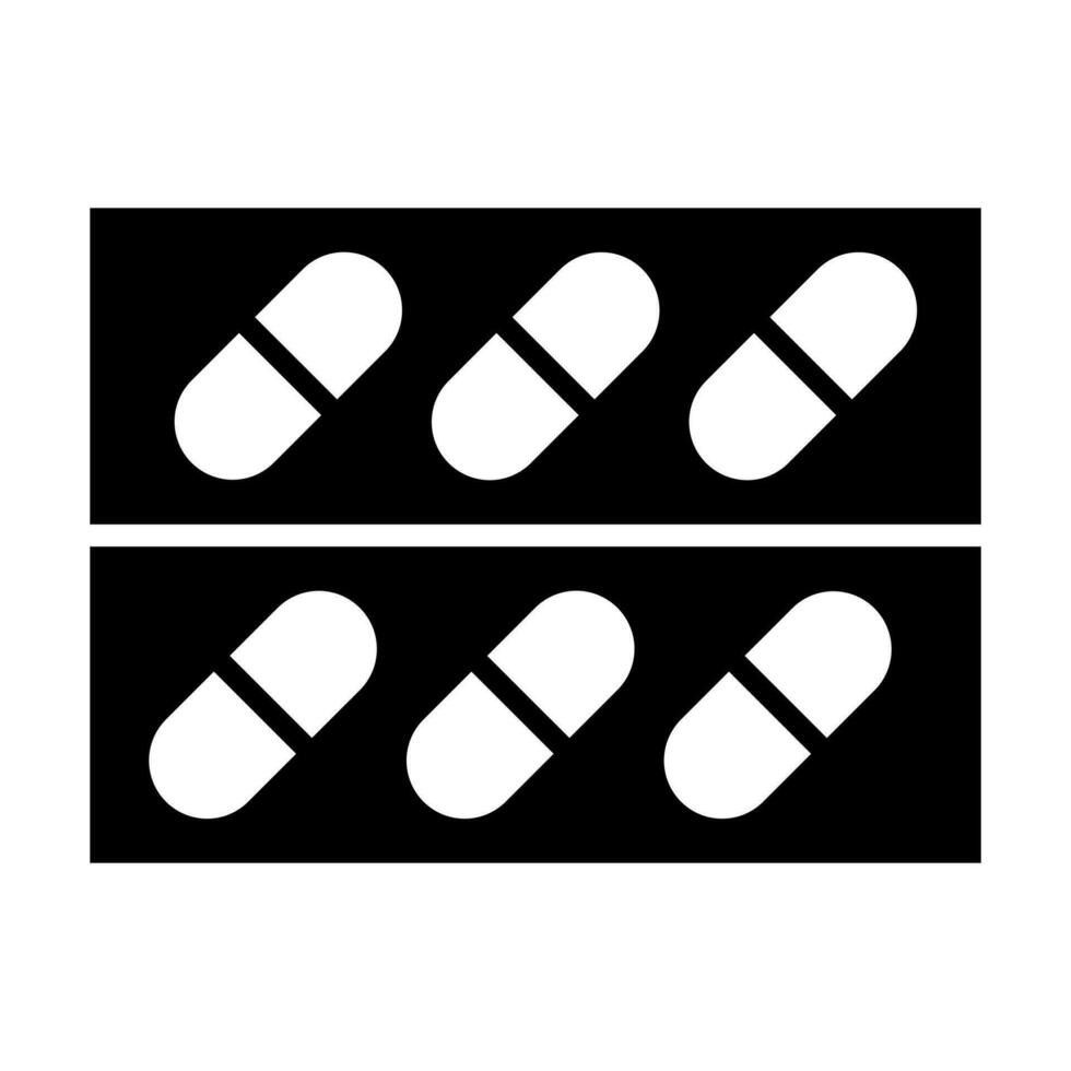 General Medicines Glyph Icon Design vector