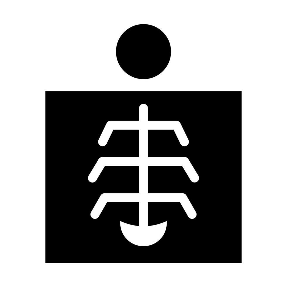 Radiology Glyph Icon Design vector