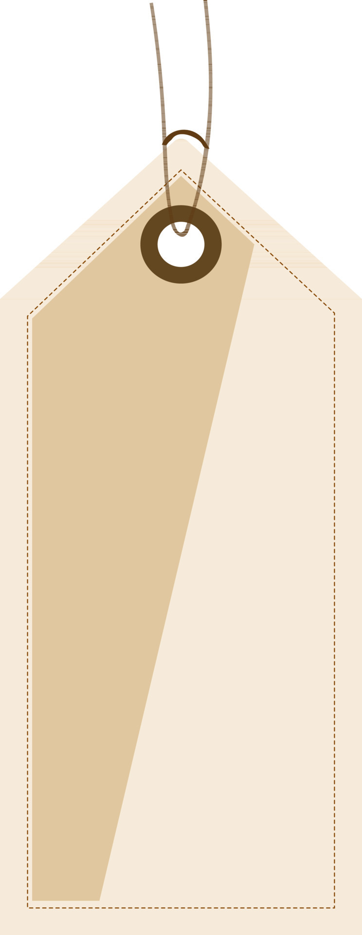 Isolated illustration of price tag in brown color. 24518001 Vector Art
