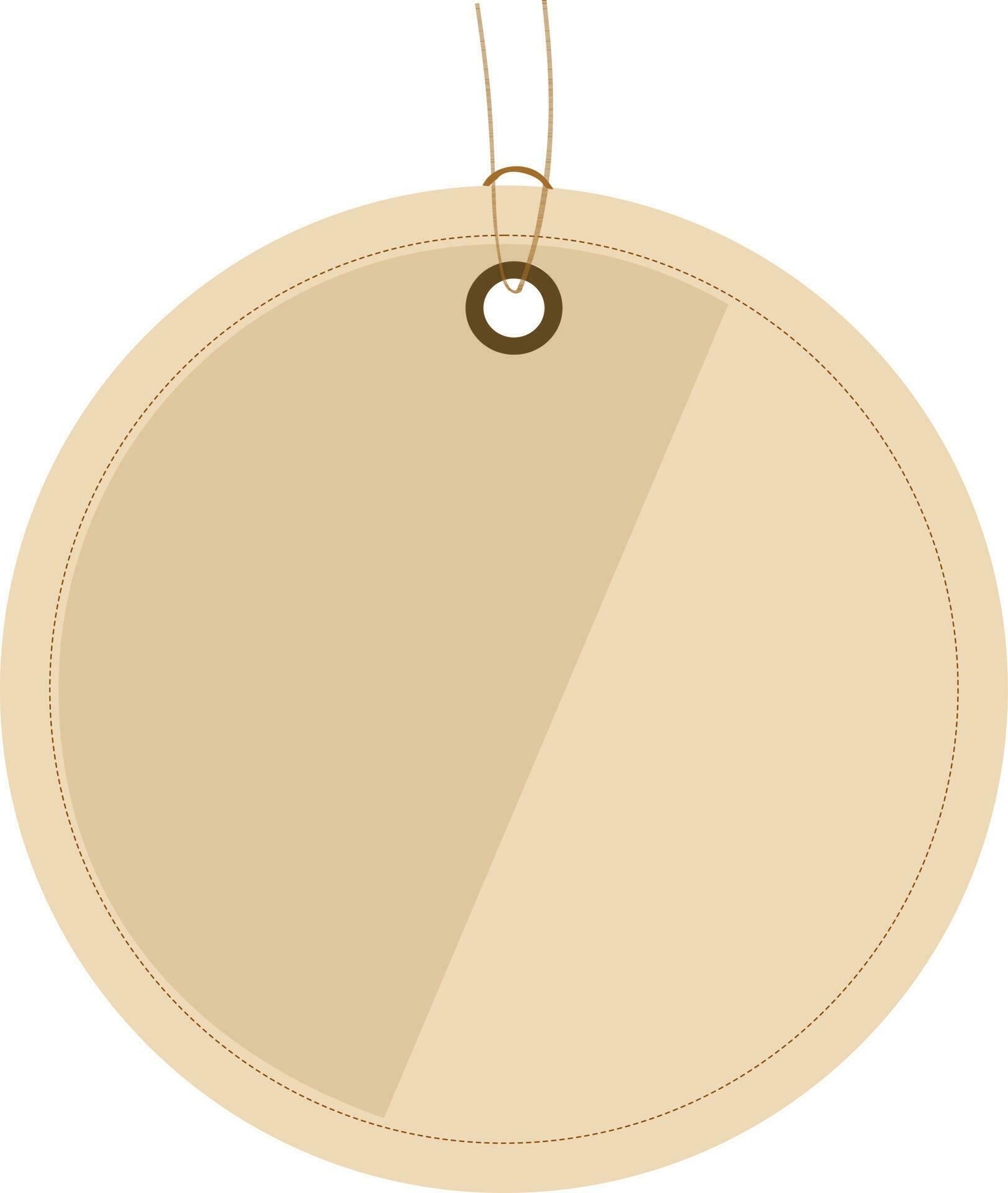 Circular shape hanging price tag illustration. 24518003 Vector Art at