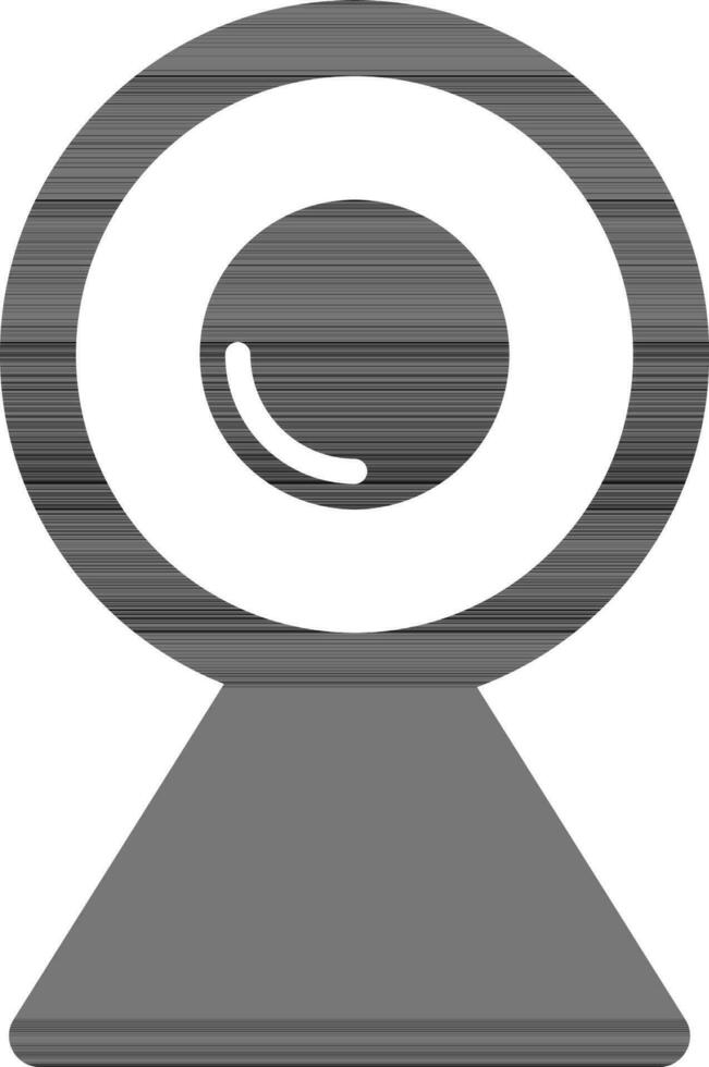 Web camera icon in black and white color. vector