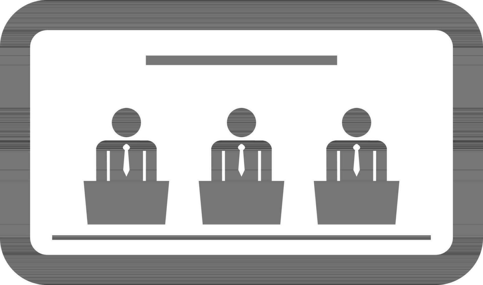 Illustration of busienssman in business suit. vector