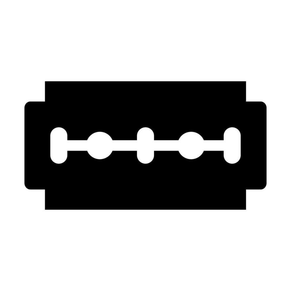 Shaving Blade Glyph Icon Design vector