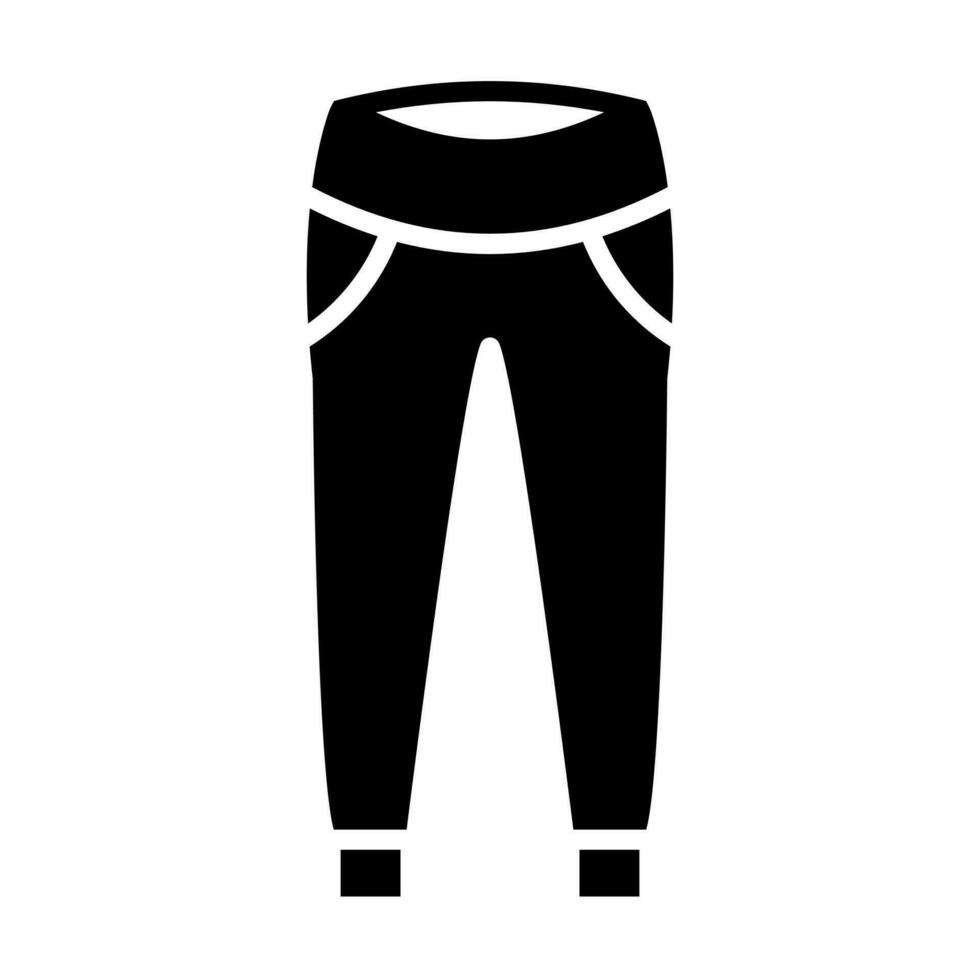 Joggers Glyph Icon Design vector