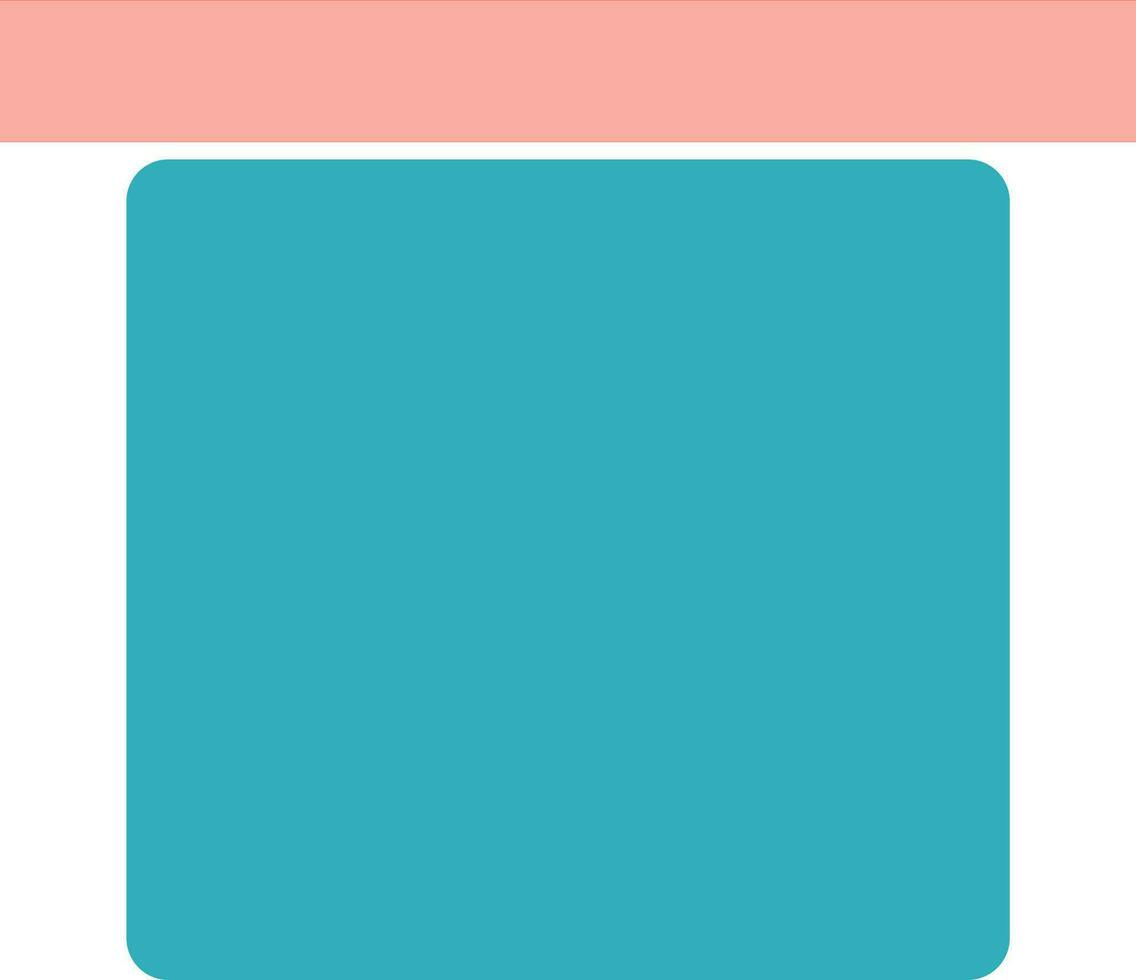 Vector of blue and orange box.