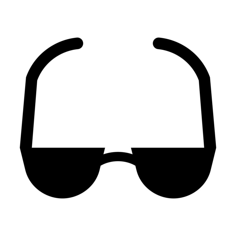 Reading Glasses Glyph Icon Design vector