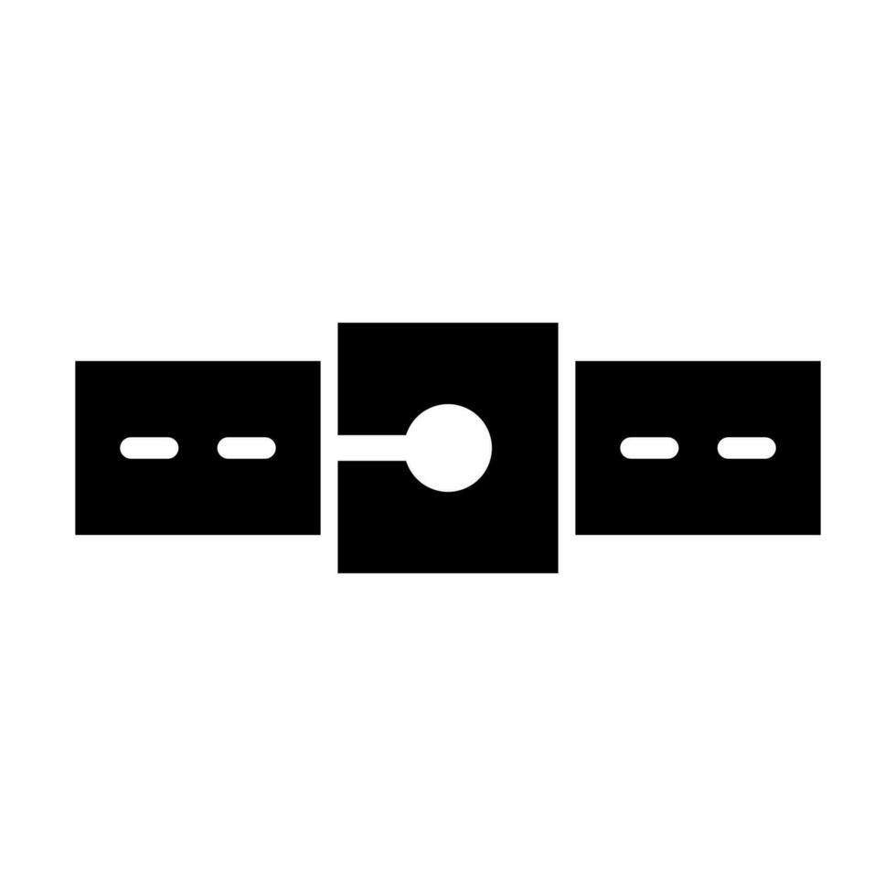 Belt Glyph Icon Design vector