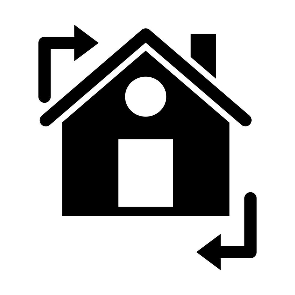 Property Exchange Glyph Icon Design vector