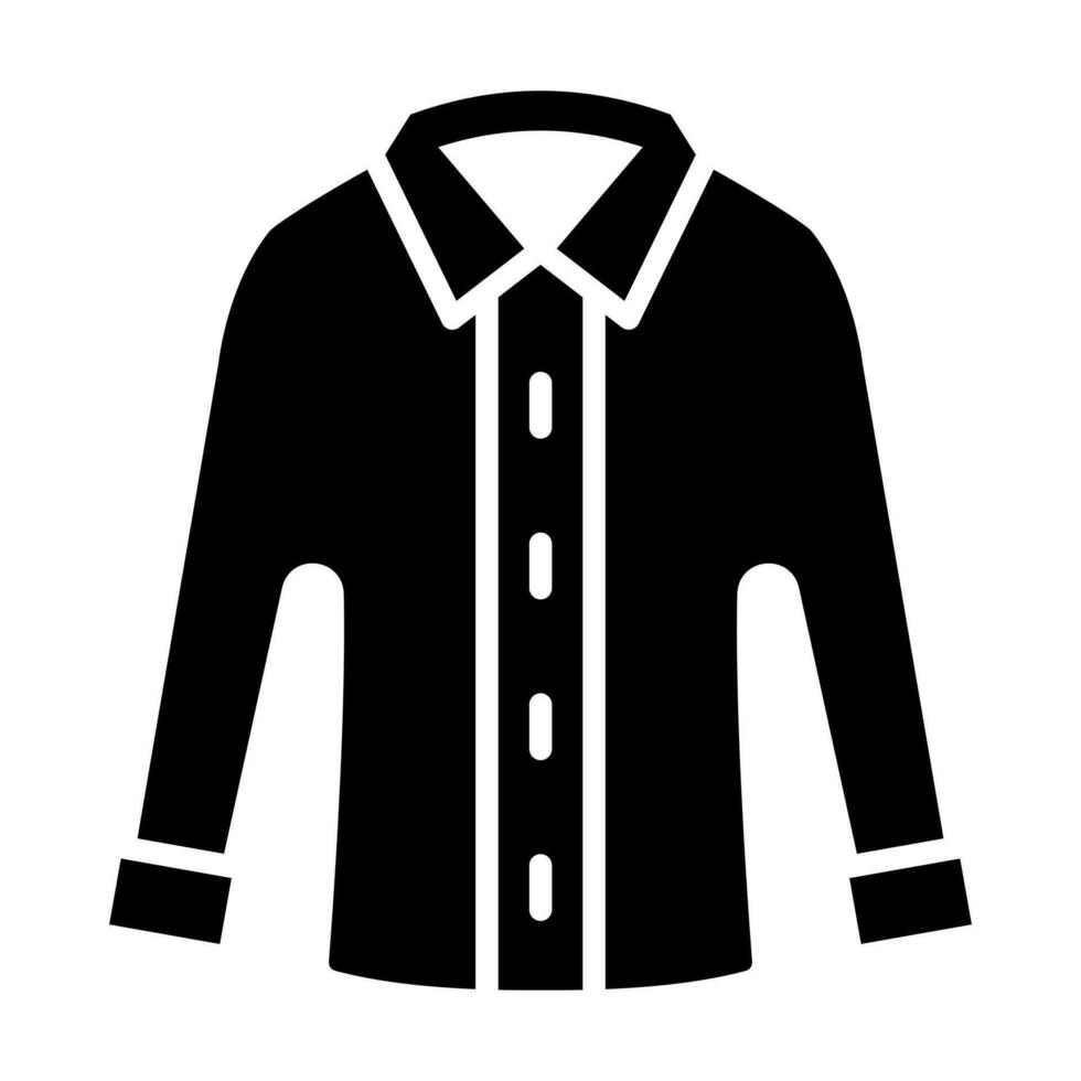 Casual Shirt Glyph Icon Design vector