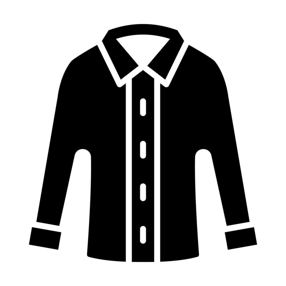 Casual Shirt Glyph Icon Design vector