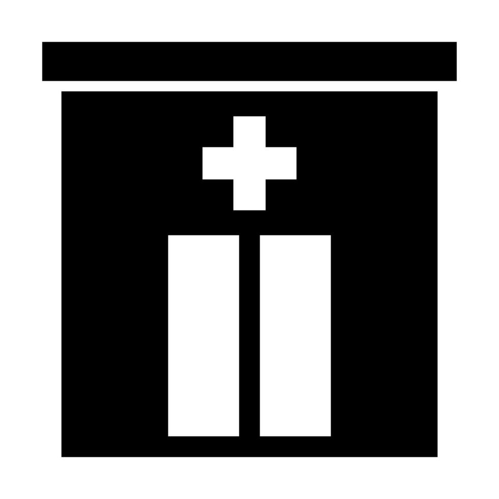 Emergency Room Glyph Icon Design vector