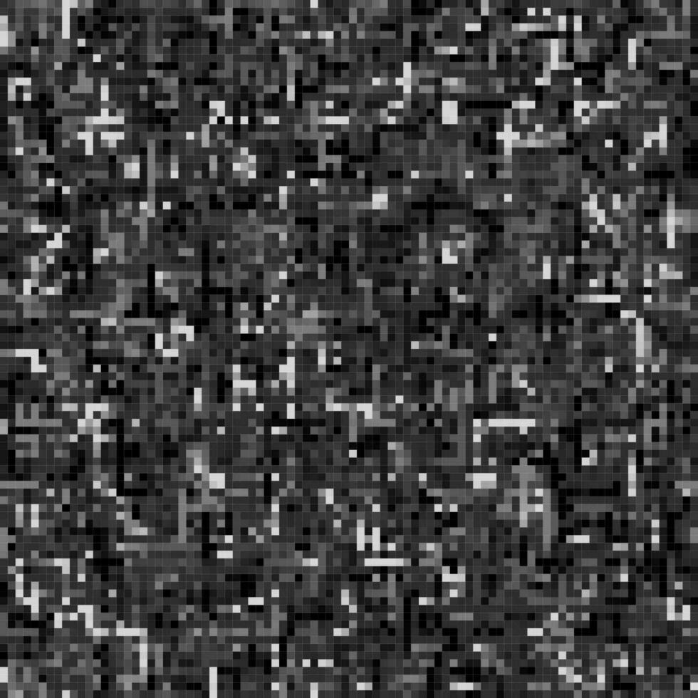 Seamless gray camouflage pattern with Pixel retro effect. Small mixed particles. Dense abstract background. Army or hunting masking texture for apparel, fabric, textile, sport goods. vector
