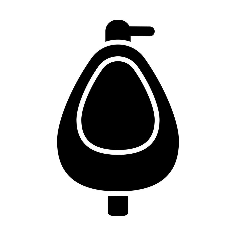 Urinal Glyph Icon Design vector