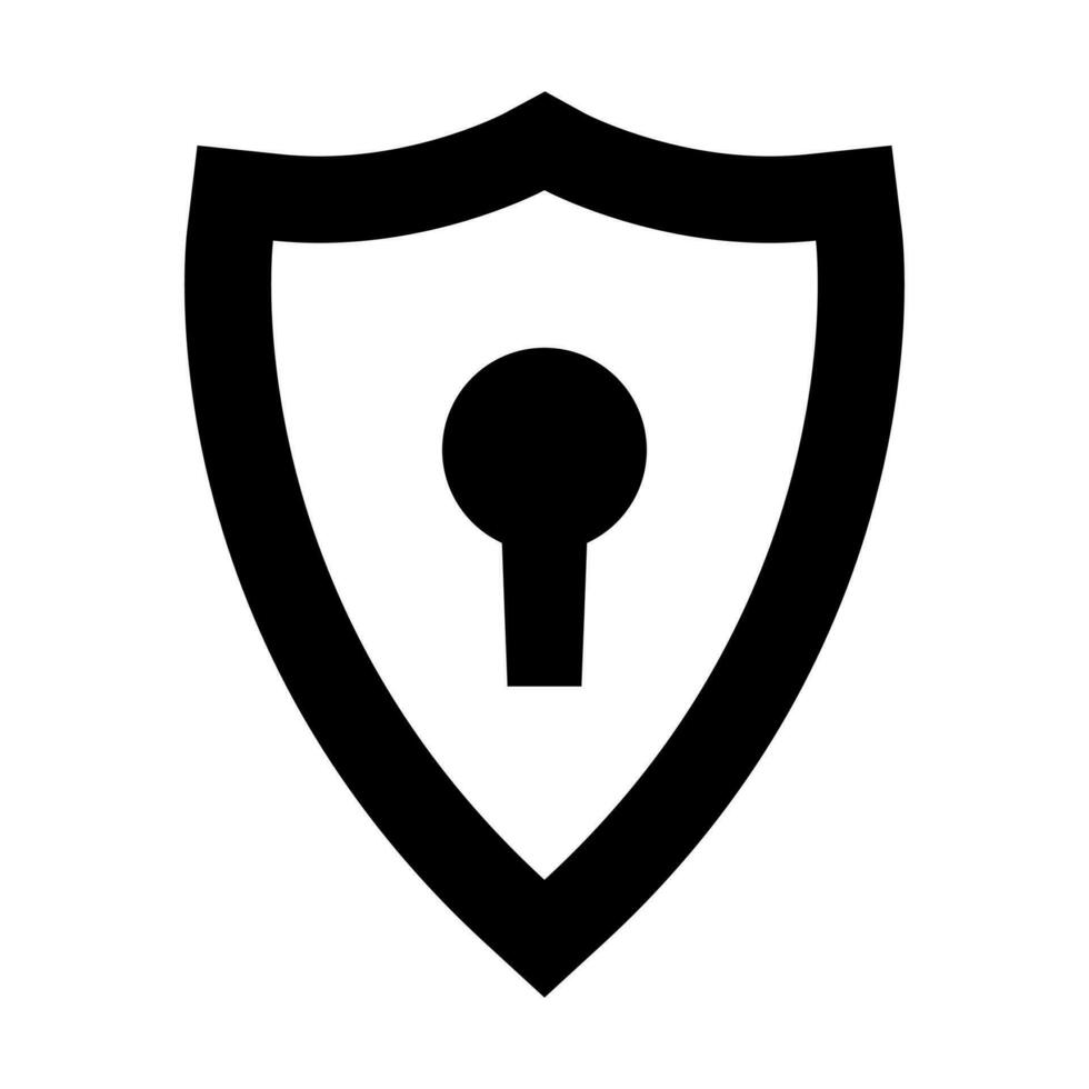 Protection Glyph Icon Design vector
