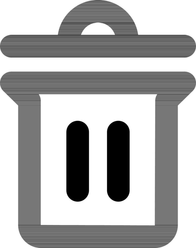 Delete icon in line art. Glyph sign or symbol. vector