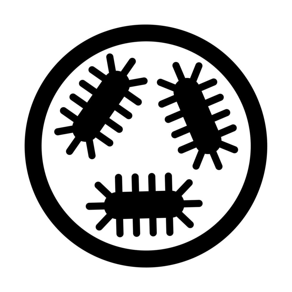 Virus Glyph Icon Design vector