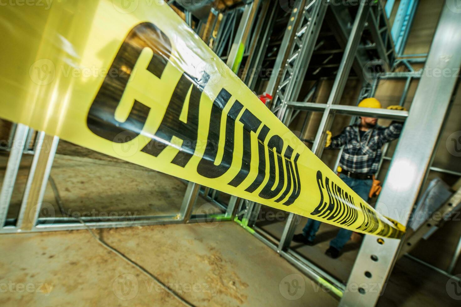 Construction Site Safety Caution Tapes photo