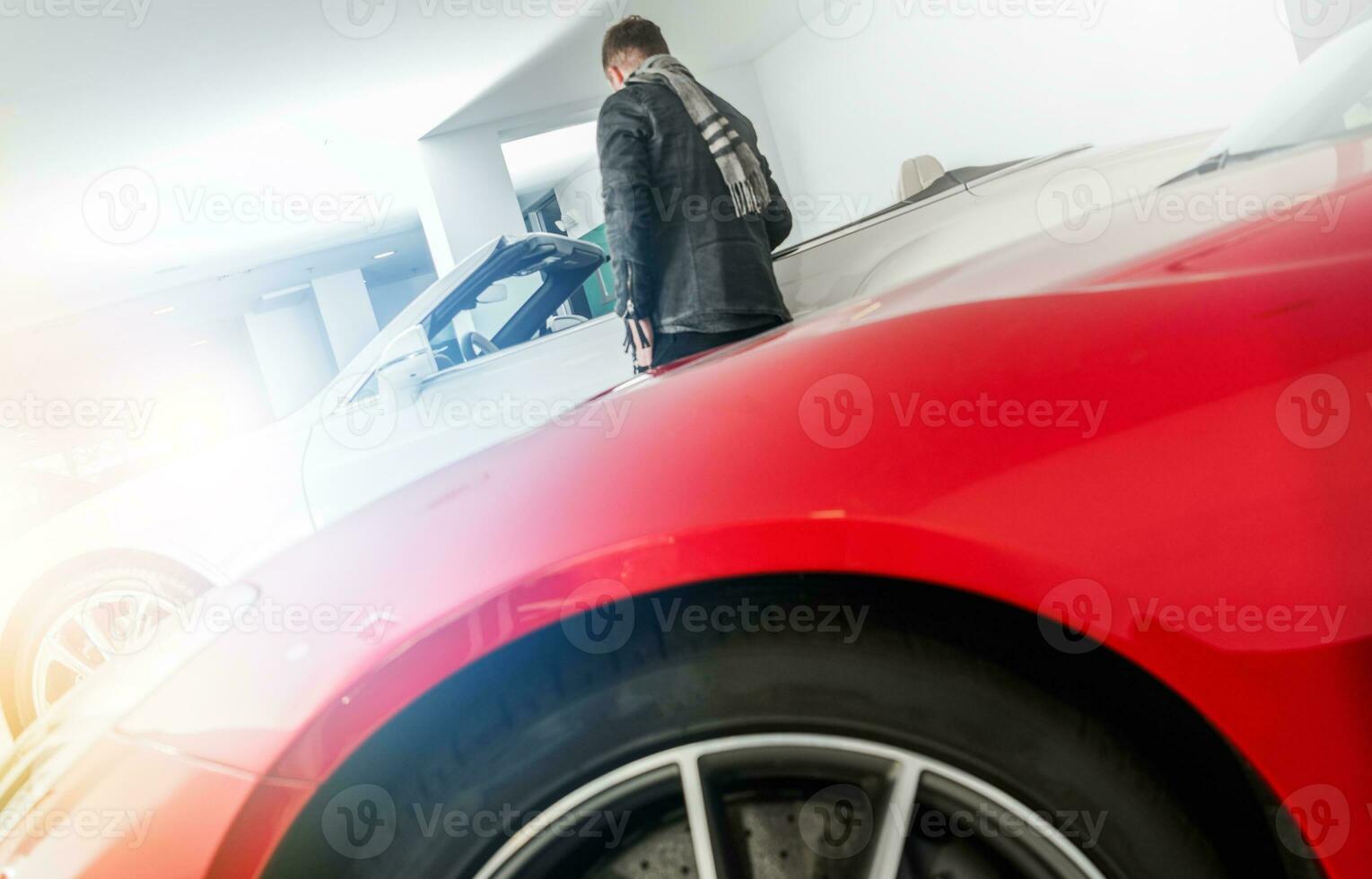 Car Sales Dealership Showroom and the Client photo
