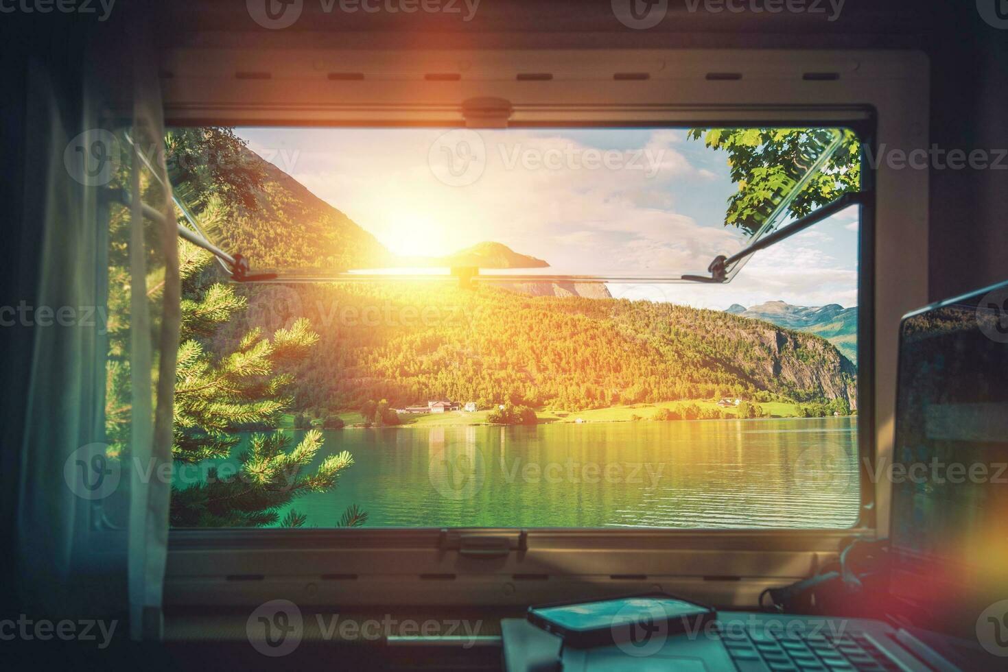 Work Desk with Scenic View photo