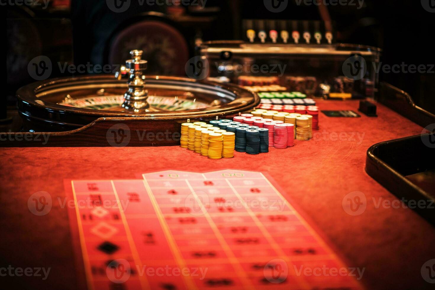 Casino Roulette Wheel Table photo
