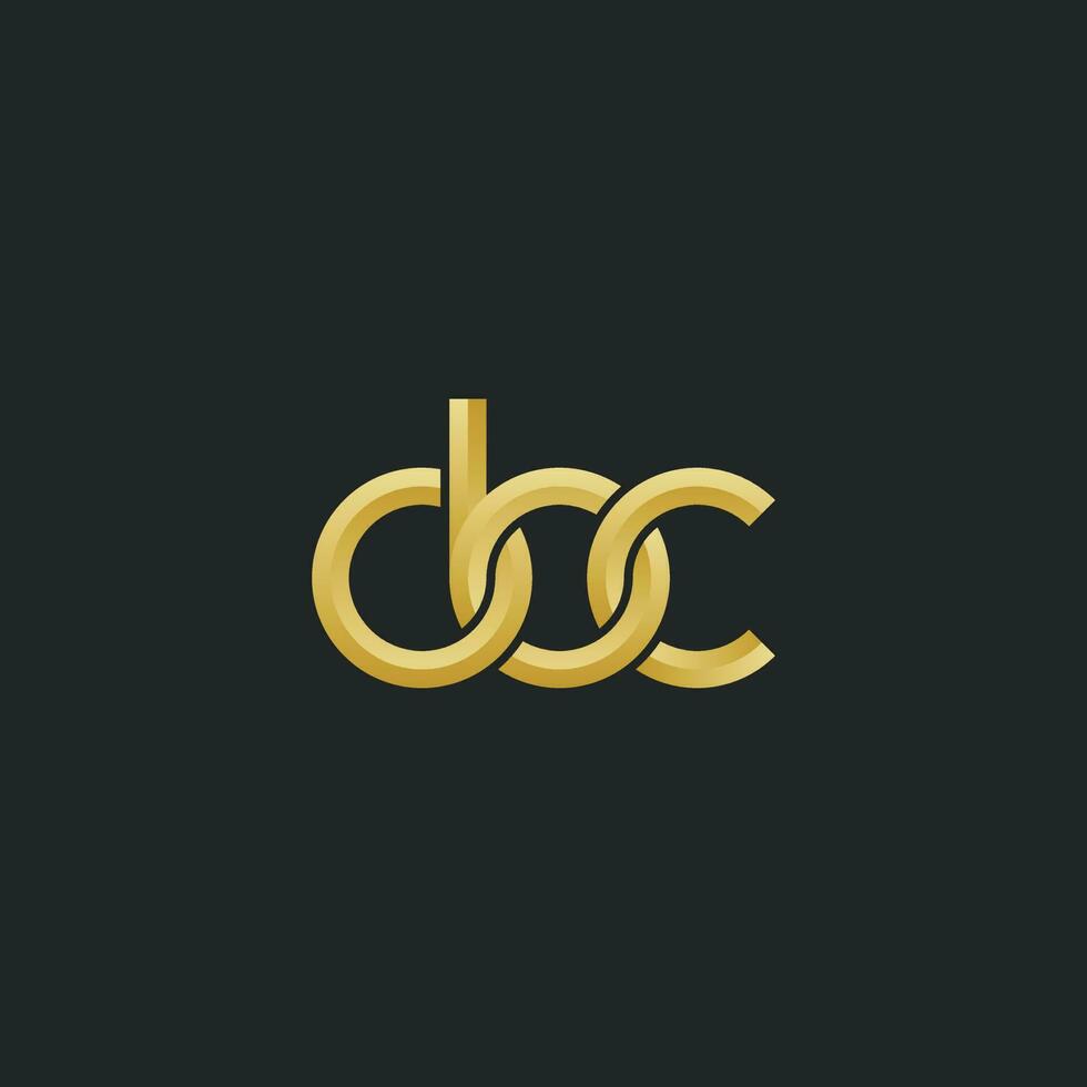 Letters OBC Monogram logo design vector