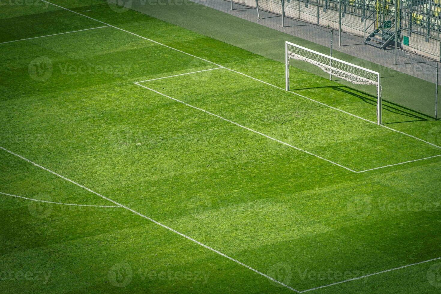 Football Pitch Closeup photo