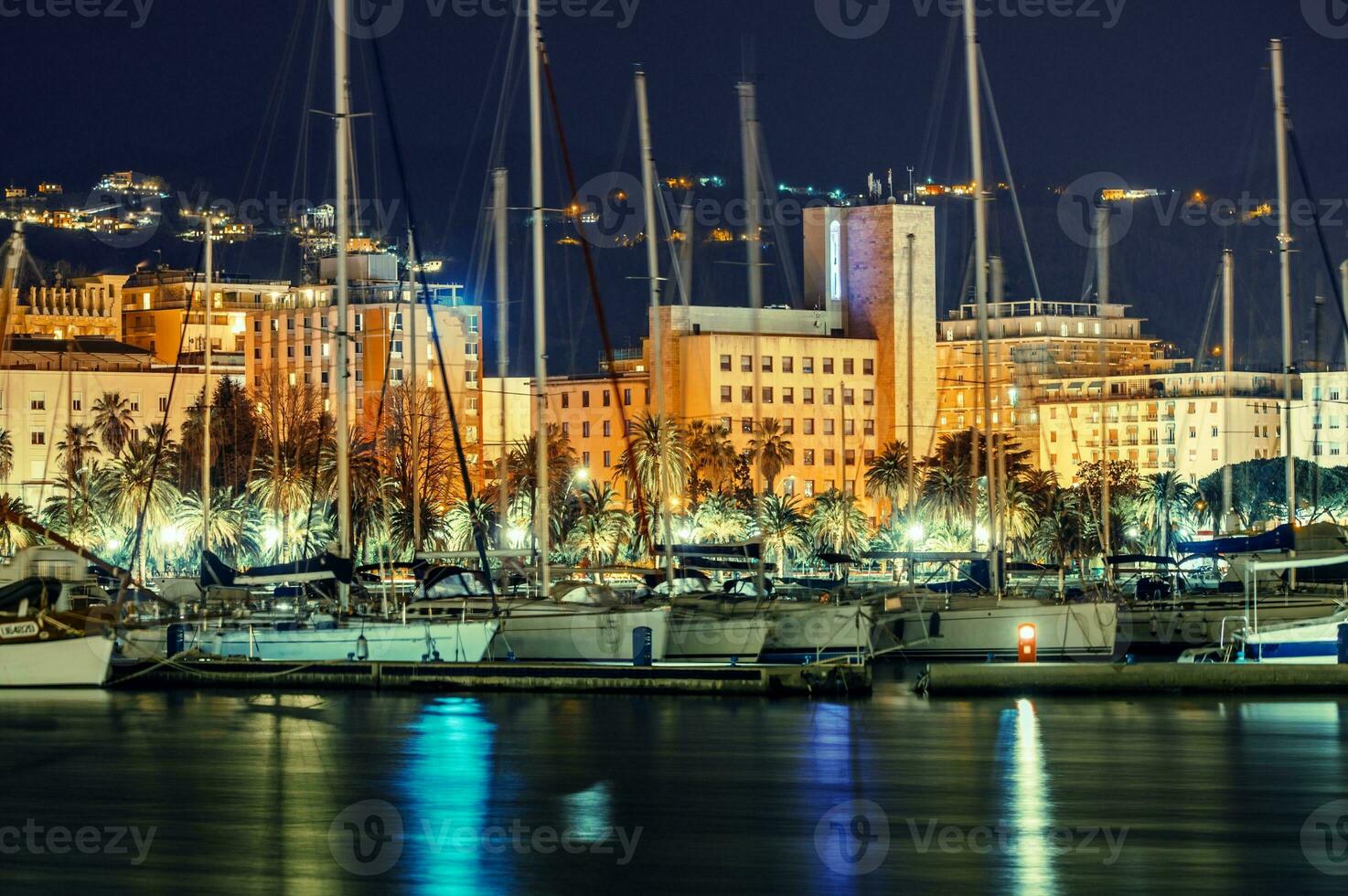 La Spezia Marina at Night photo