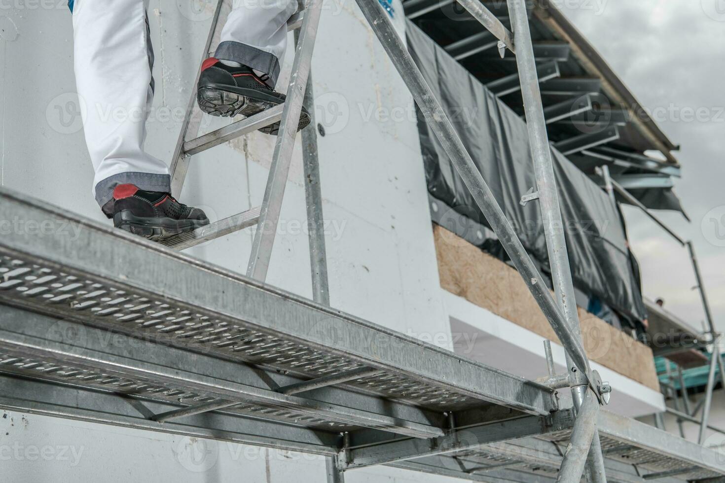 Worker in a Scaffolding photo