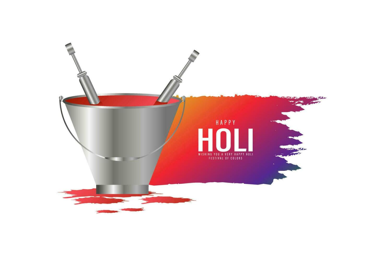 Holi Indian festival of colors creative banner template design vector