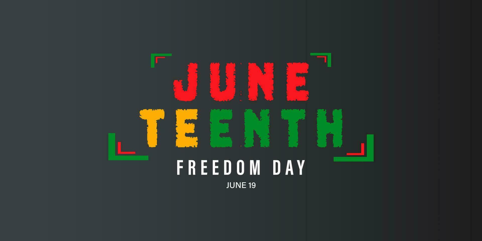 Juneteenth freedom day, Vector illustration