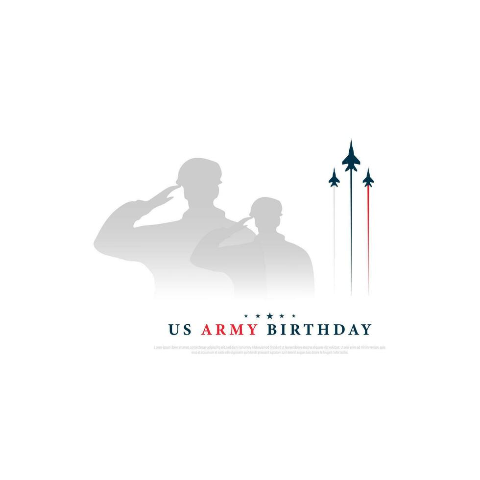 US. Army Birthday, Vector illustration