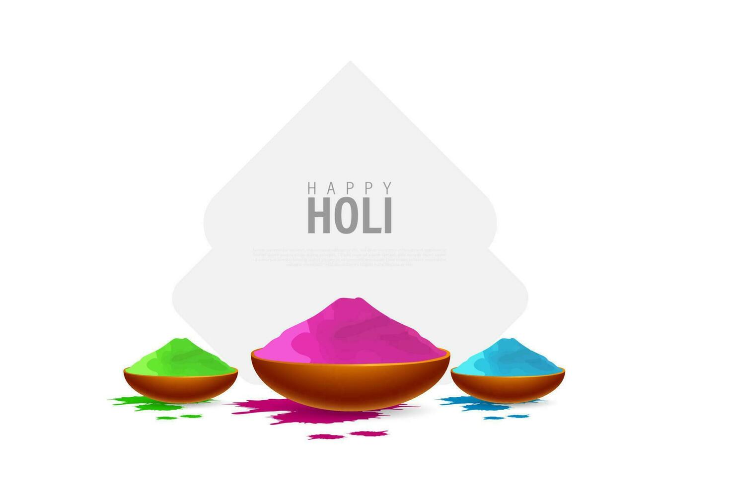 Holi Indian festival of colors creative banner template design vector