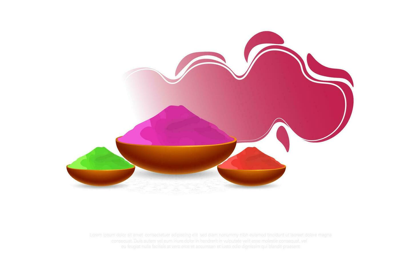 Holi Indian festival of colors creative banner template design vector