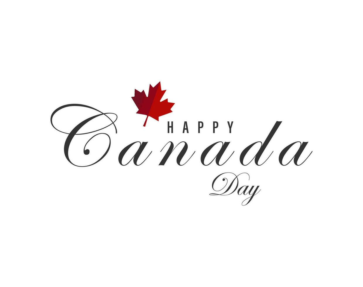 1st of July, Happy Canada Day, Vector illustration