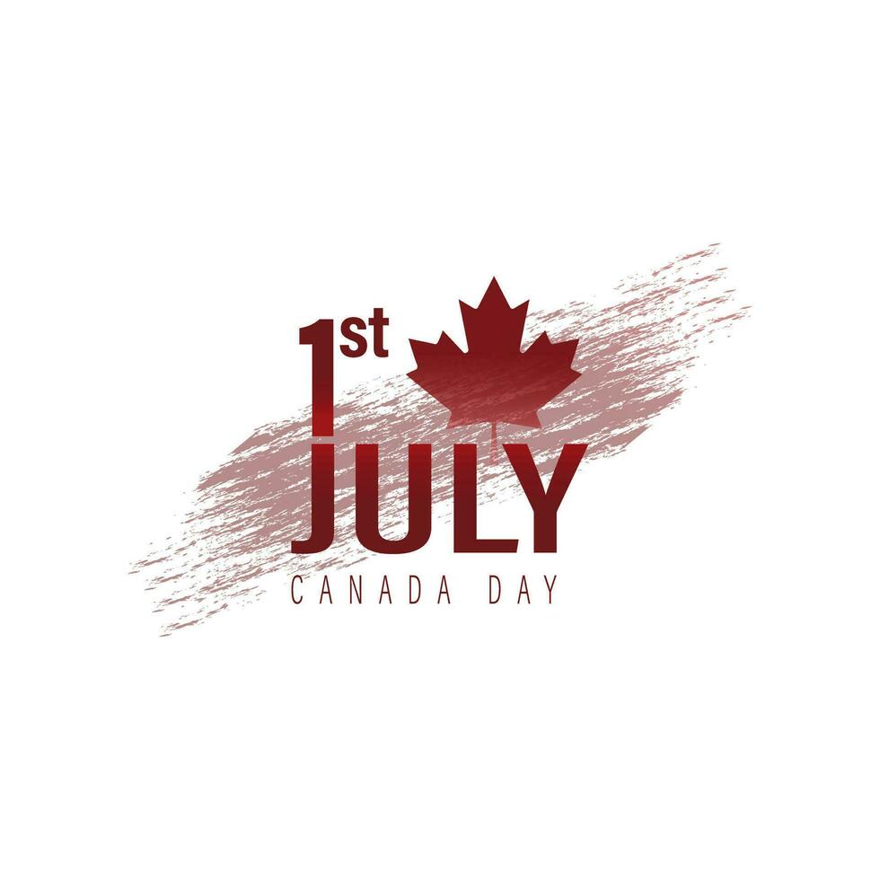 1st of July, Happy Canada Day, Vector illustration