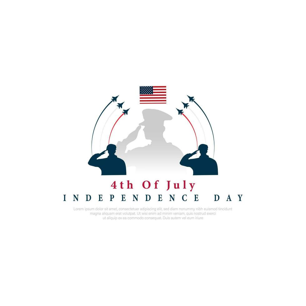 USA 4th of July, Independence Day USA, Vector illustration