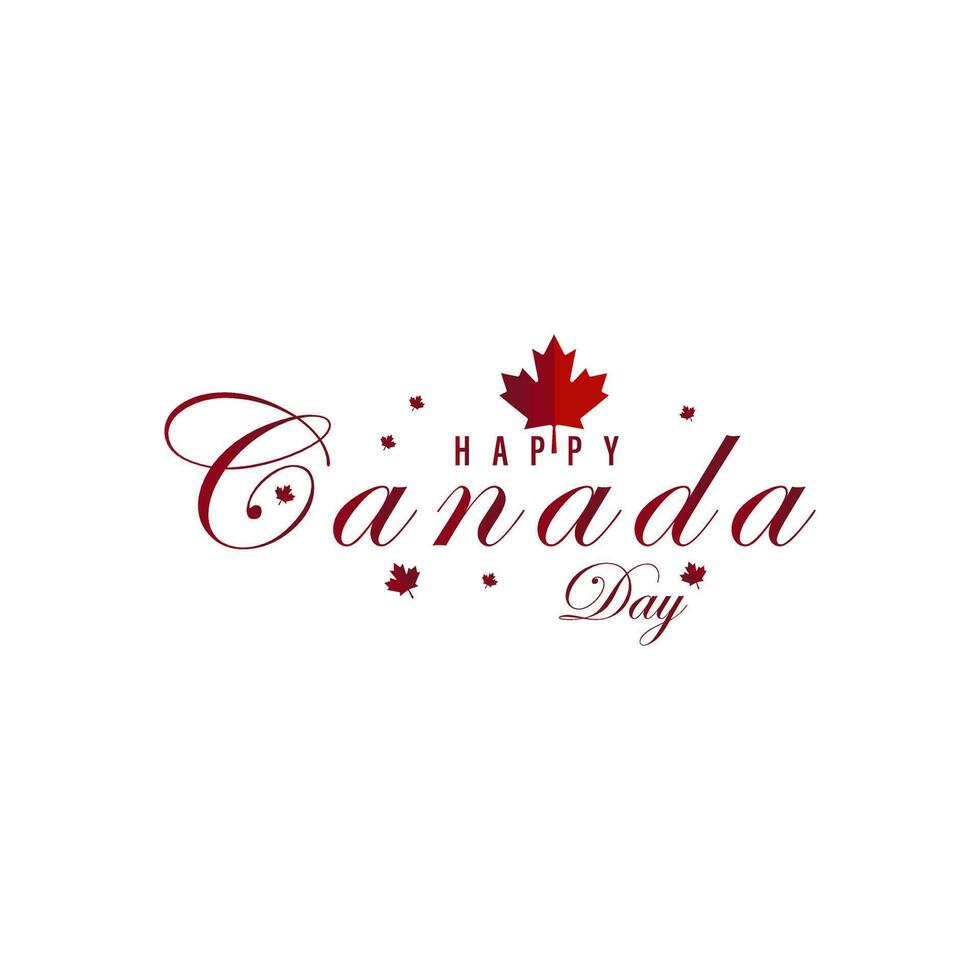 1st of July, Happy Canada Day, Vector illustration