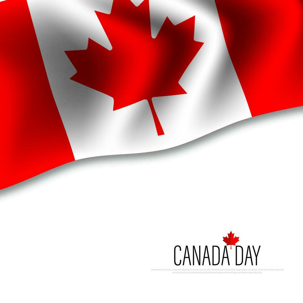 1st of July, Happy Canada Day, Vector illustration
