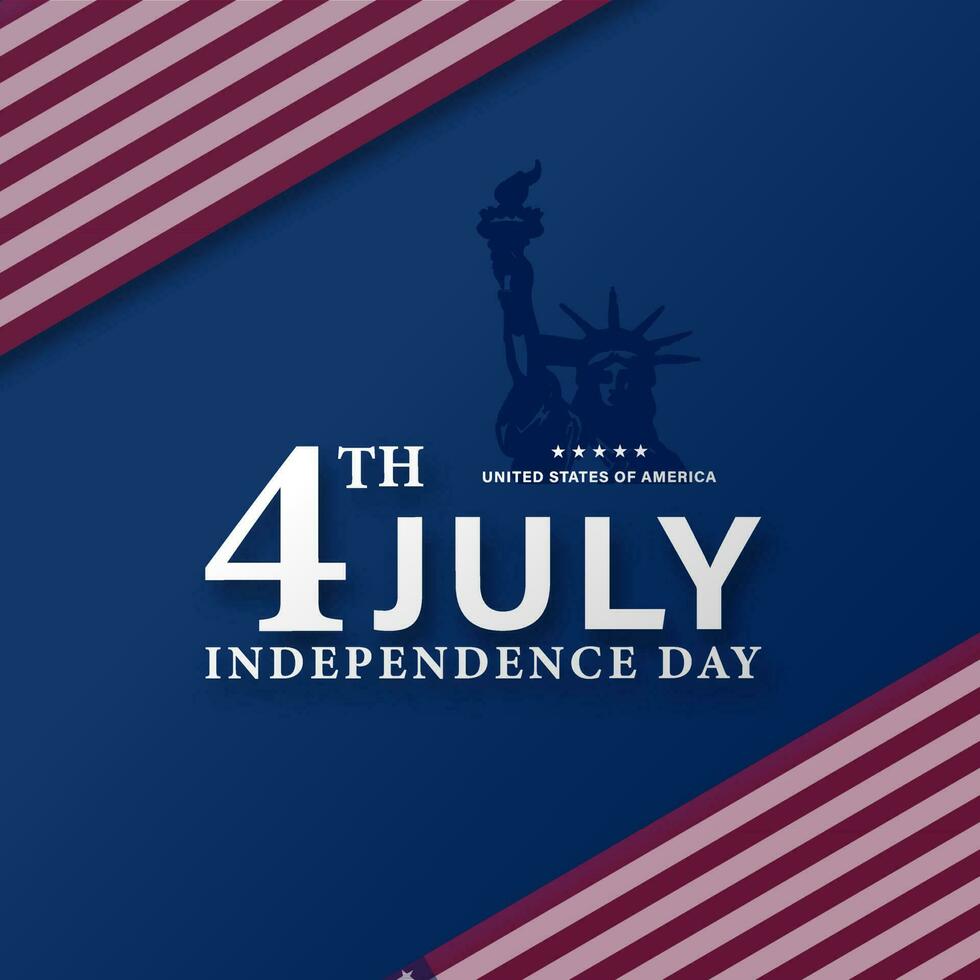 USA 4th of July, Independence Day USA, Vector illustration