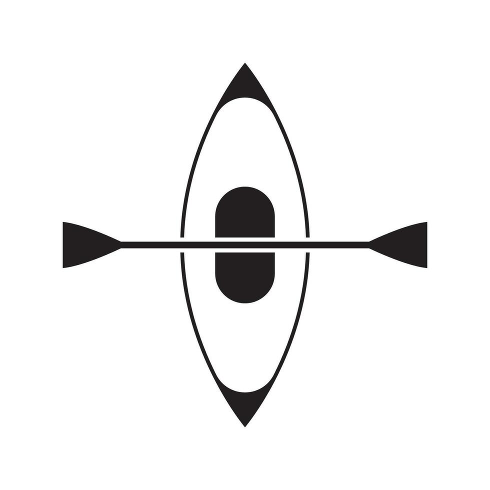 icono de vector de kayak