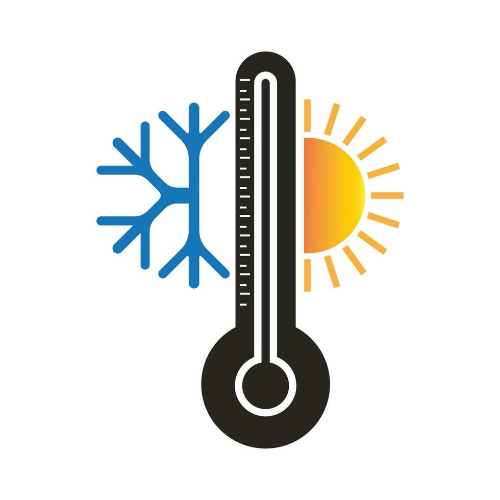Weather temperature thermometer icon vector