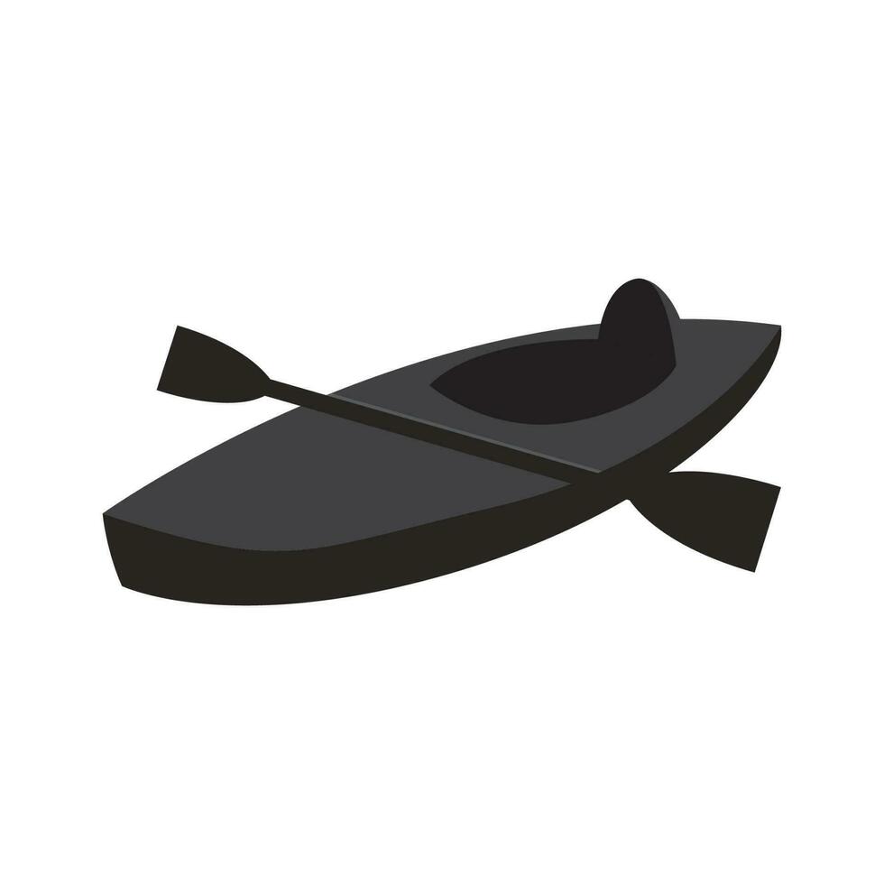kayaking vector icon