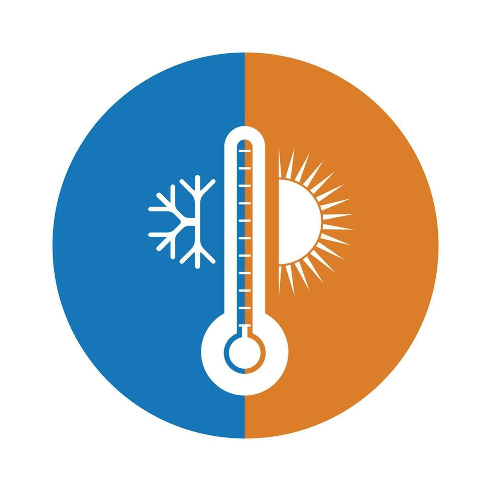 Weather temperature thermometer icon vector