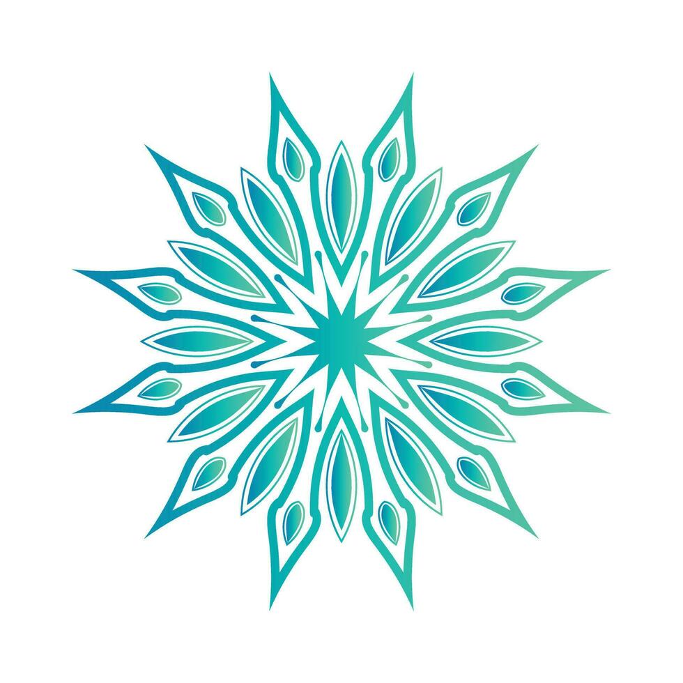 Beautiful Green color Mandala design vector Template