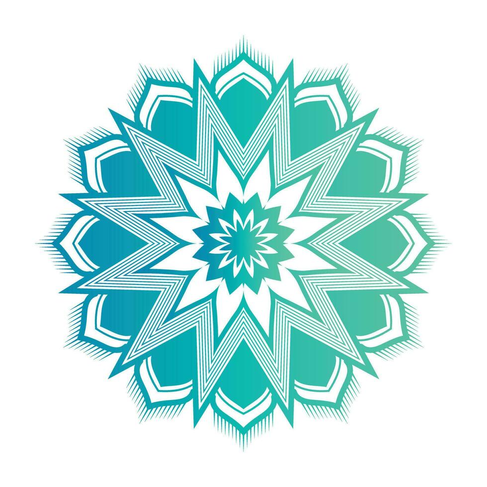Beautiful Green color Mandala design vector Template
