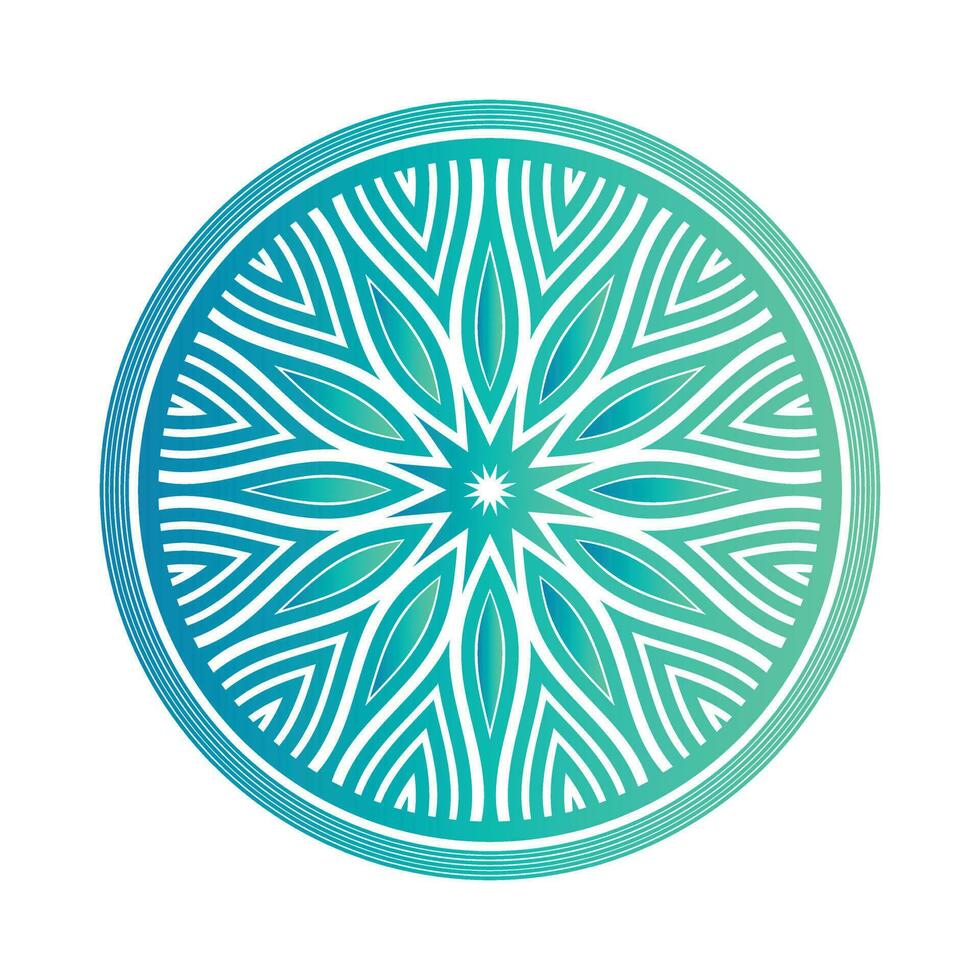 Beautiful Green color Mandala design vector Template