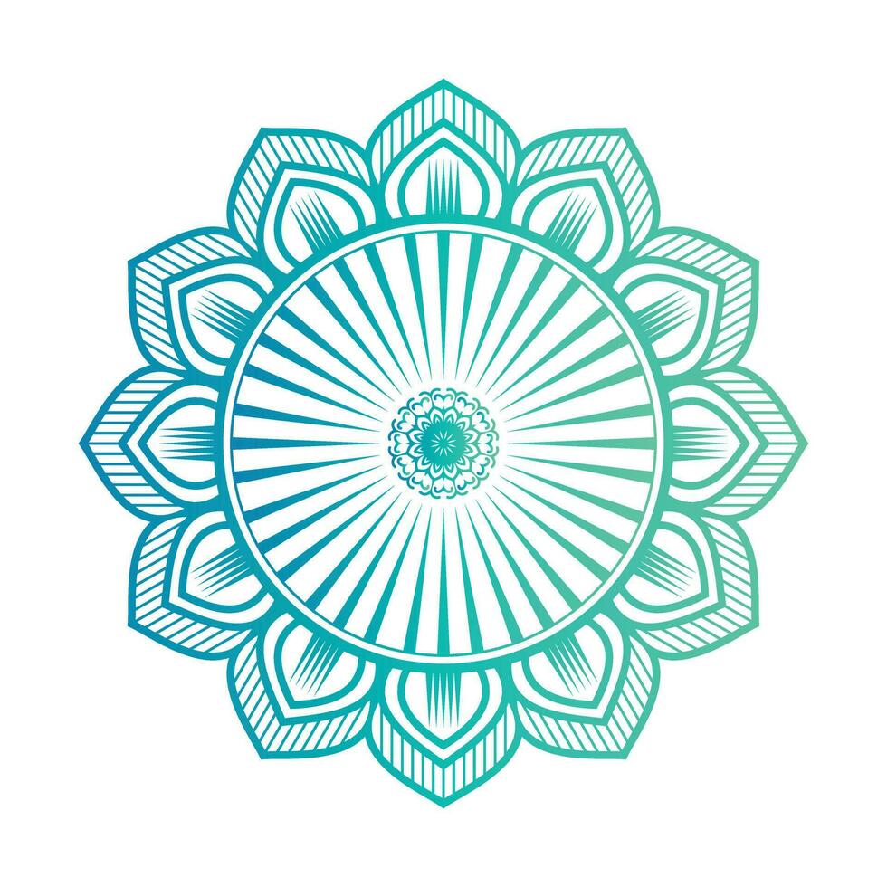 Beautiful Green color Mandala design vector Template