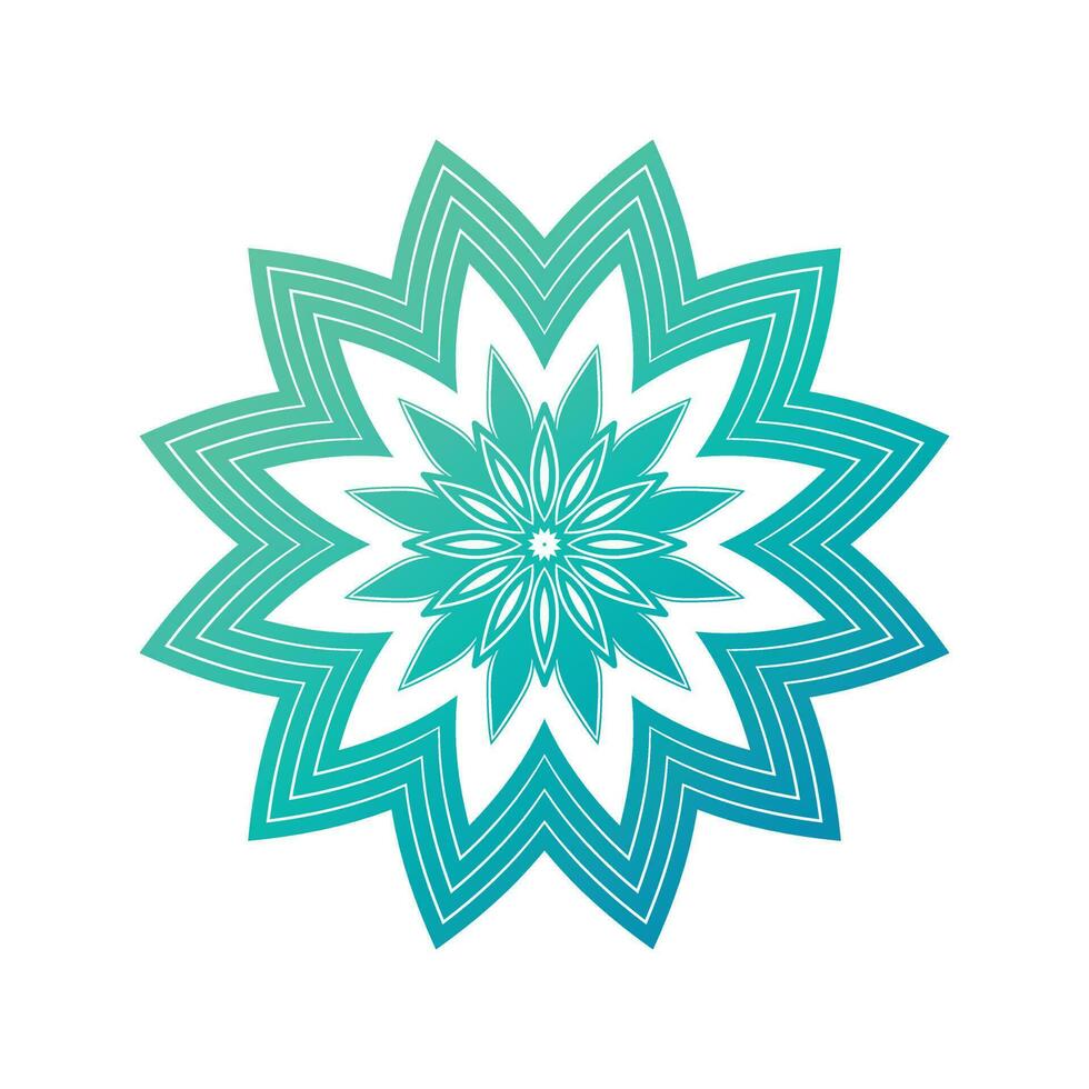 Beautiful Green color Mandala design vector Template