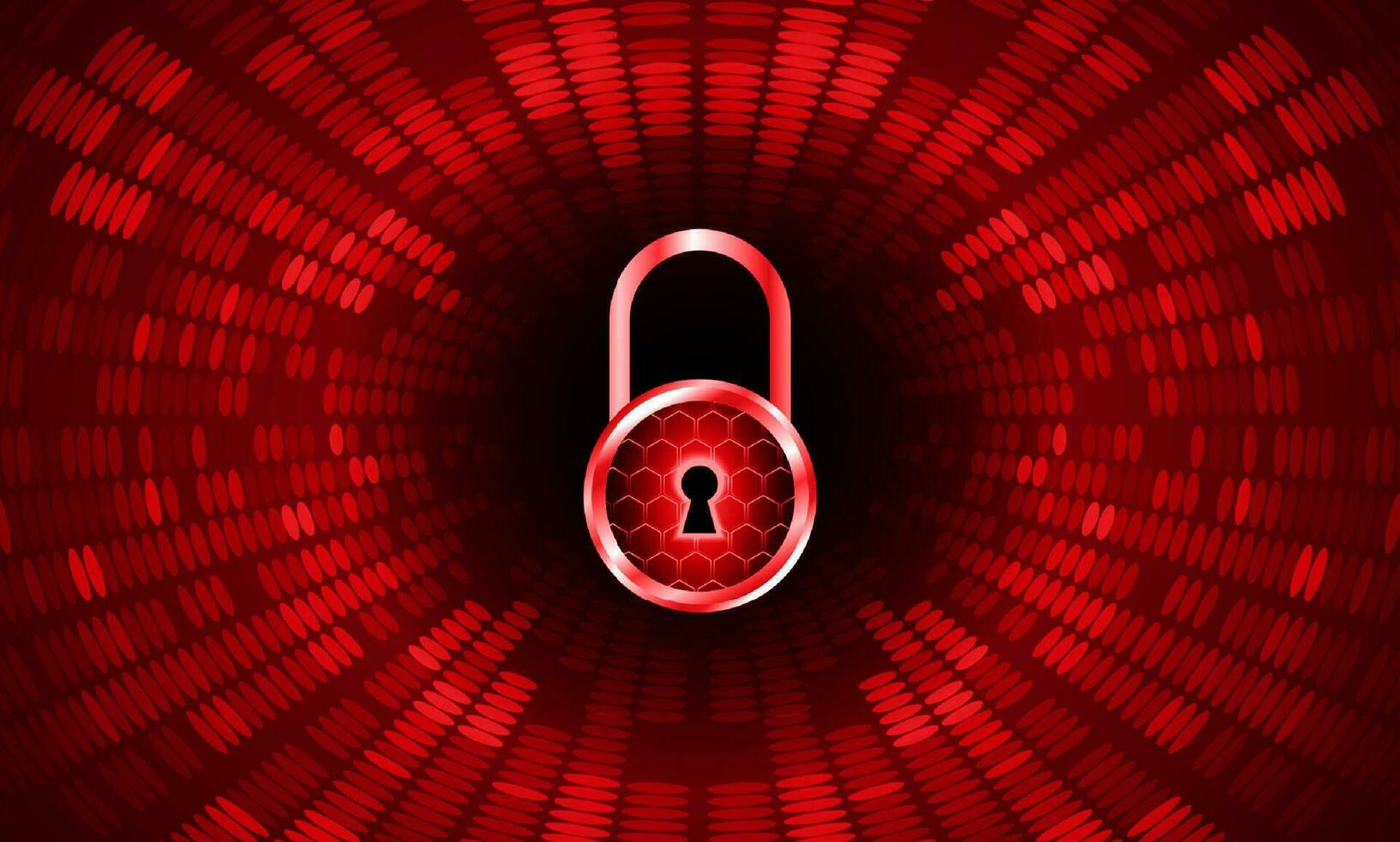Modern Cybersecurity Technology Background with padlock vector