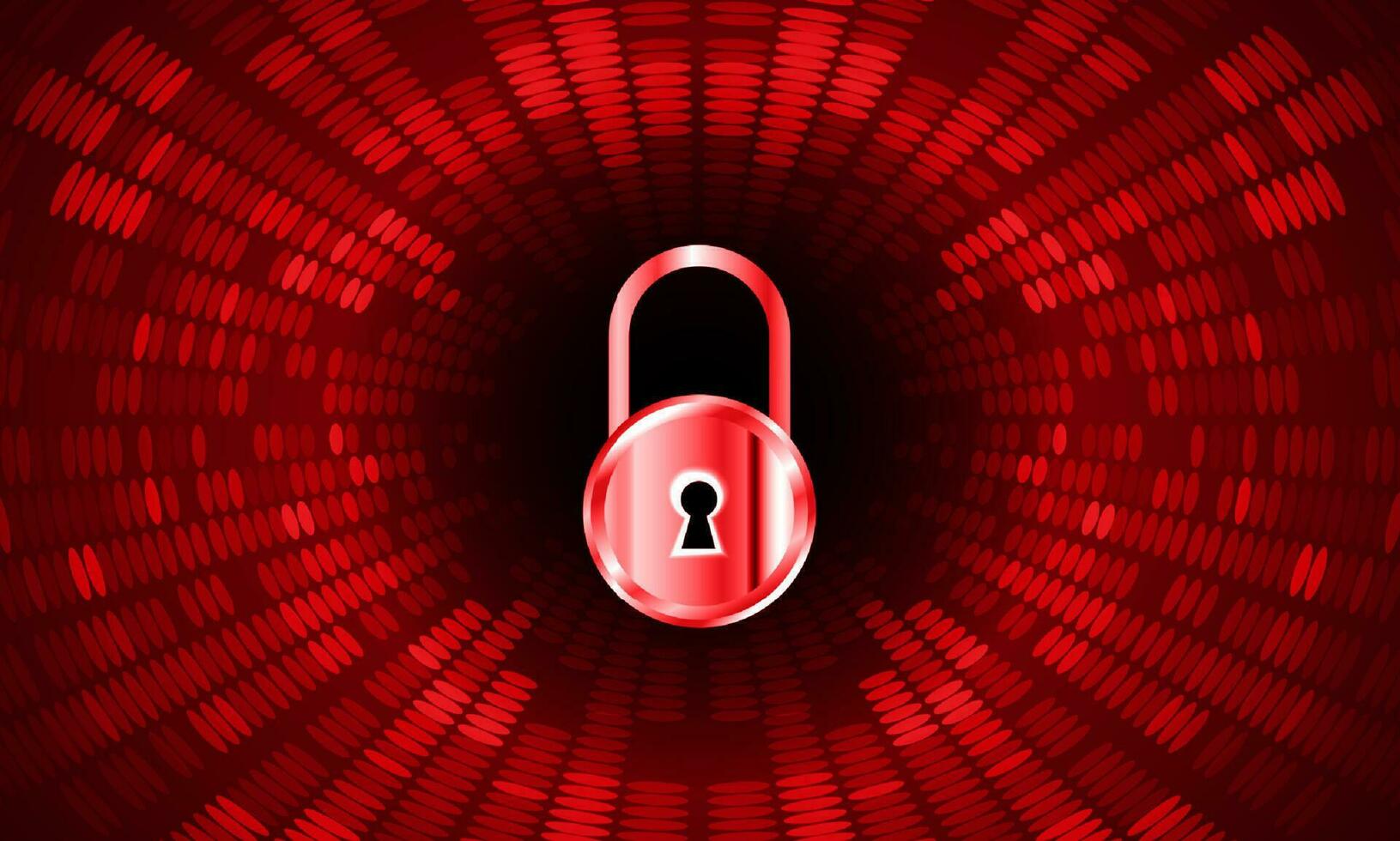 Modern Cybersecurity Technology Background with padlock vector